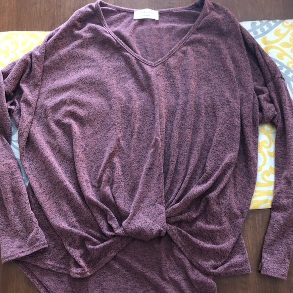 Lavender Field High/Low Top - Picture 2 of 3